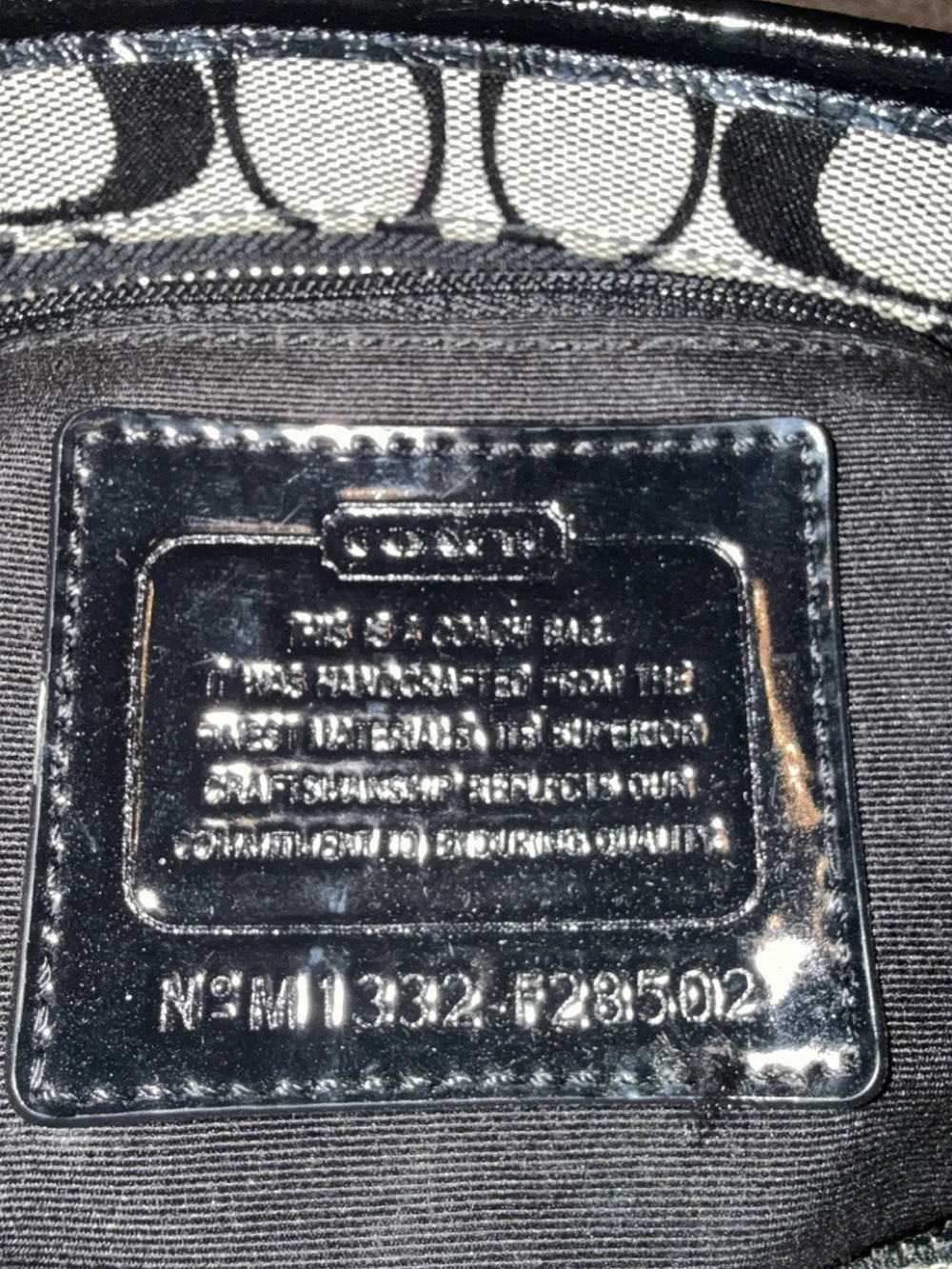 Coach Gray and Black Signature Jacquard Crossbody Bag